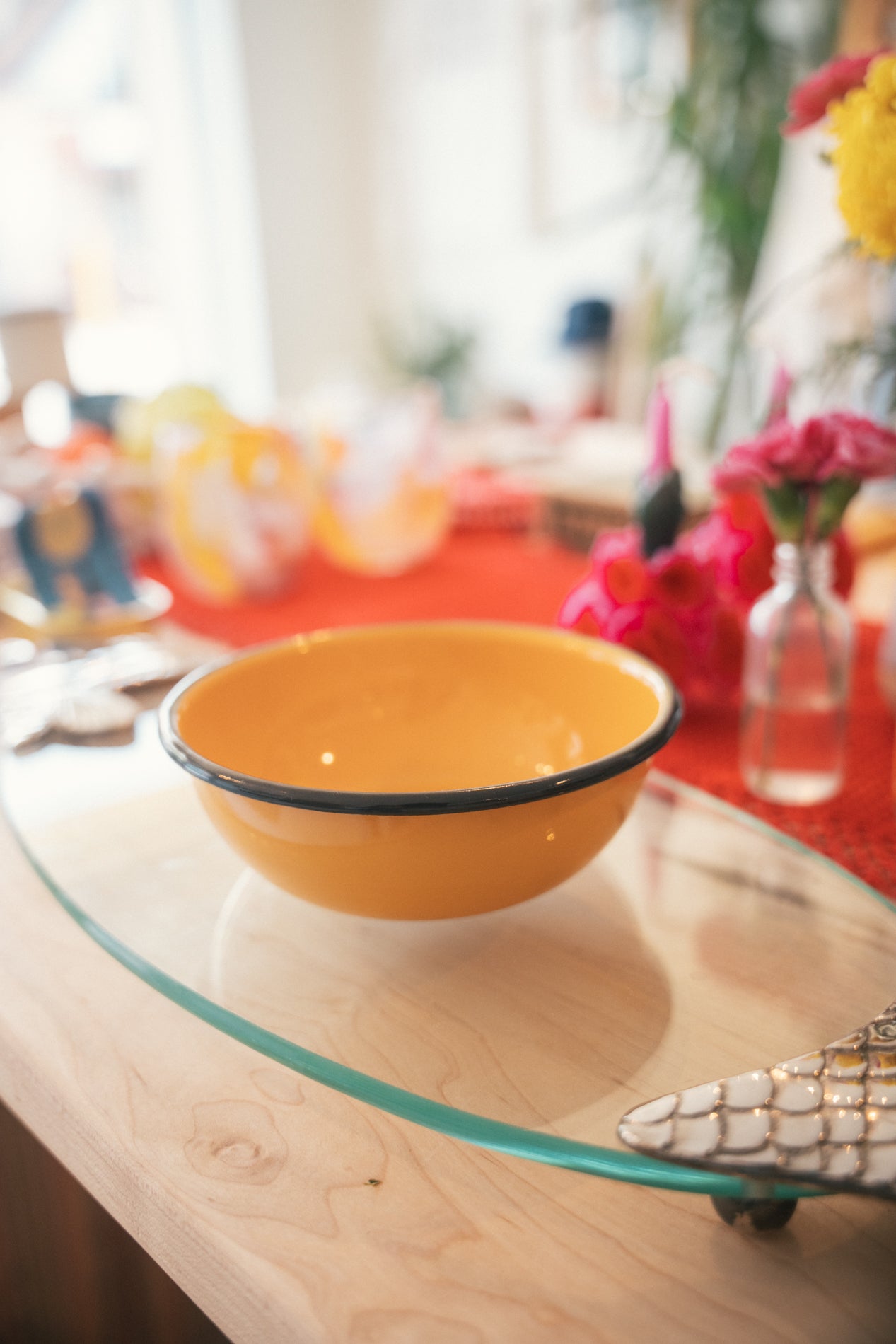 Mustard Yellow Salad Bowl - Utilitario Mexicano