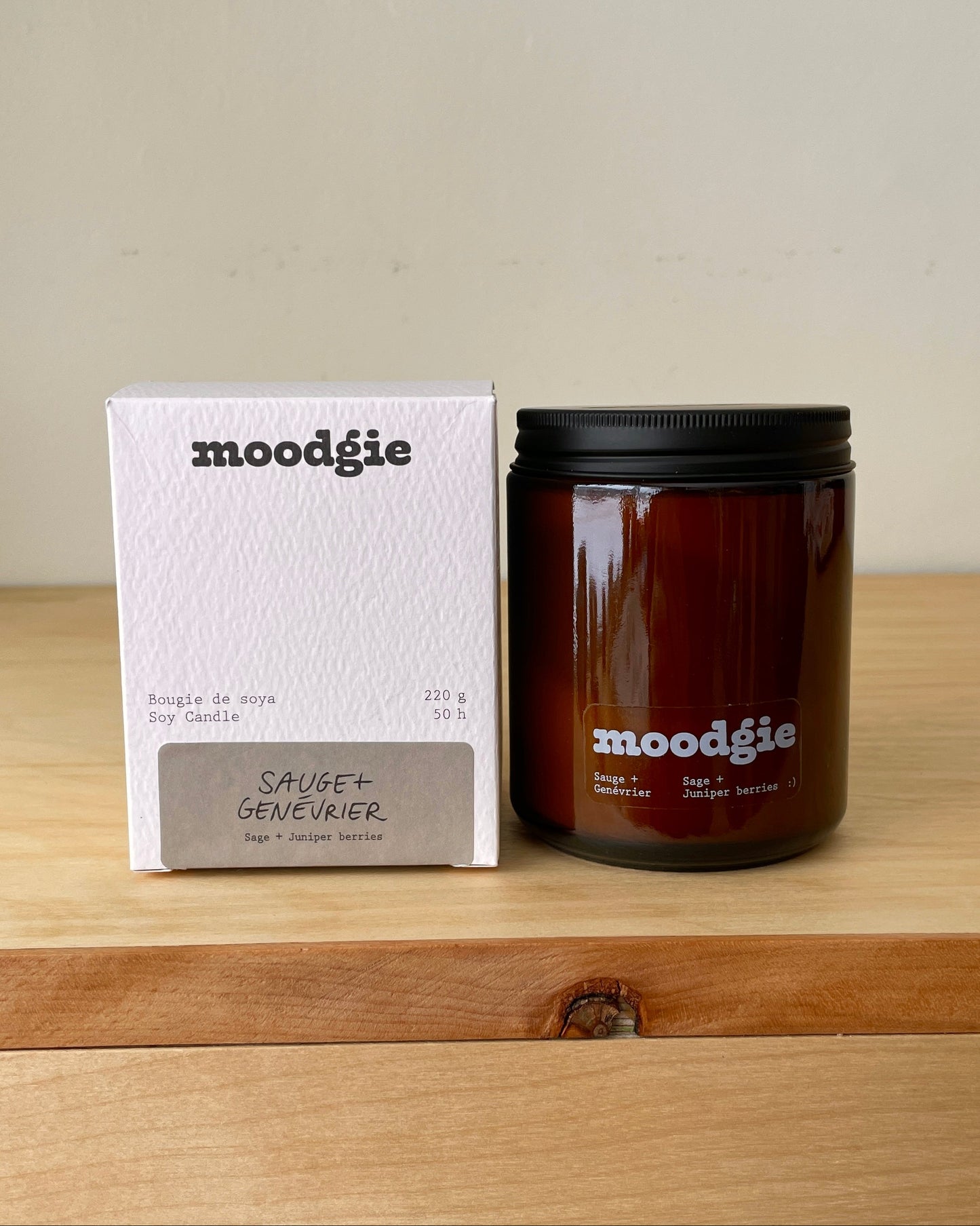 Moodgie Soy Candle - Sage + Juniper Berries