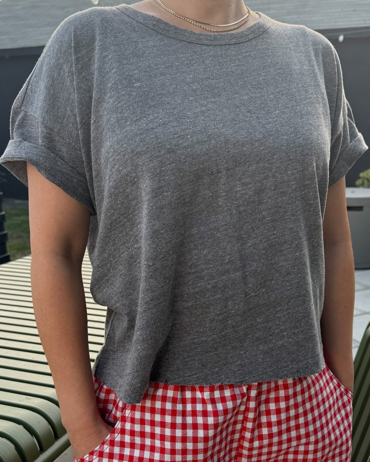 Le Bon Shoppe Vintage Fille Tee - Ht Grey