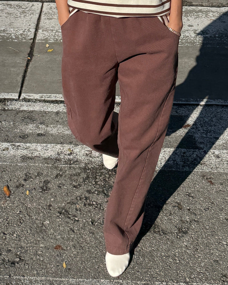 Le Bon Shoppe Long Arc Pants - Chocolate