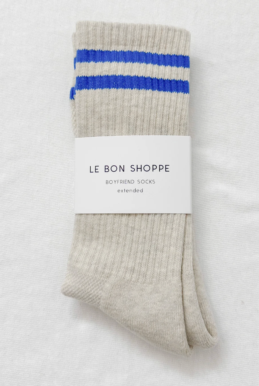 Le Bon Shoppe Extended Boyfriend Socks - Ice