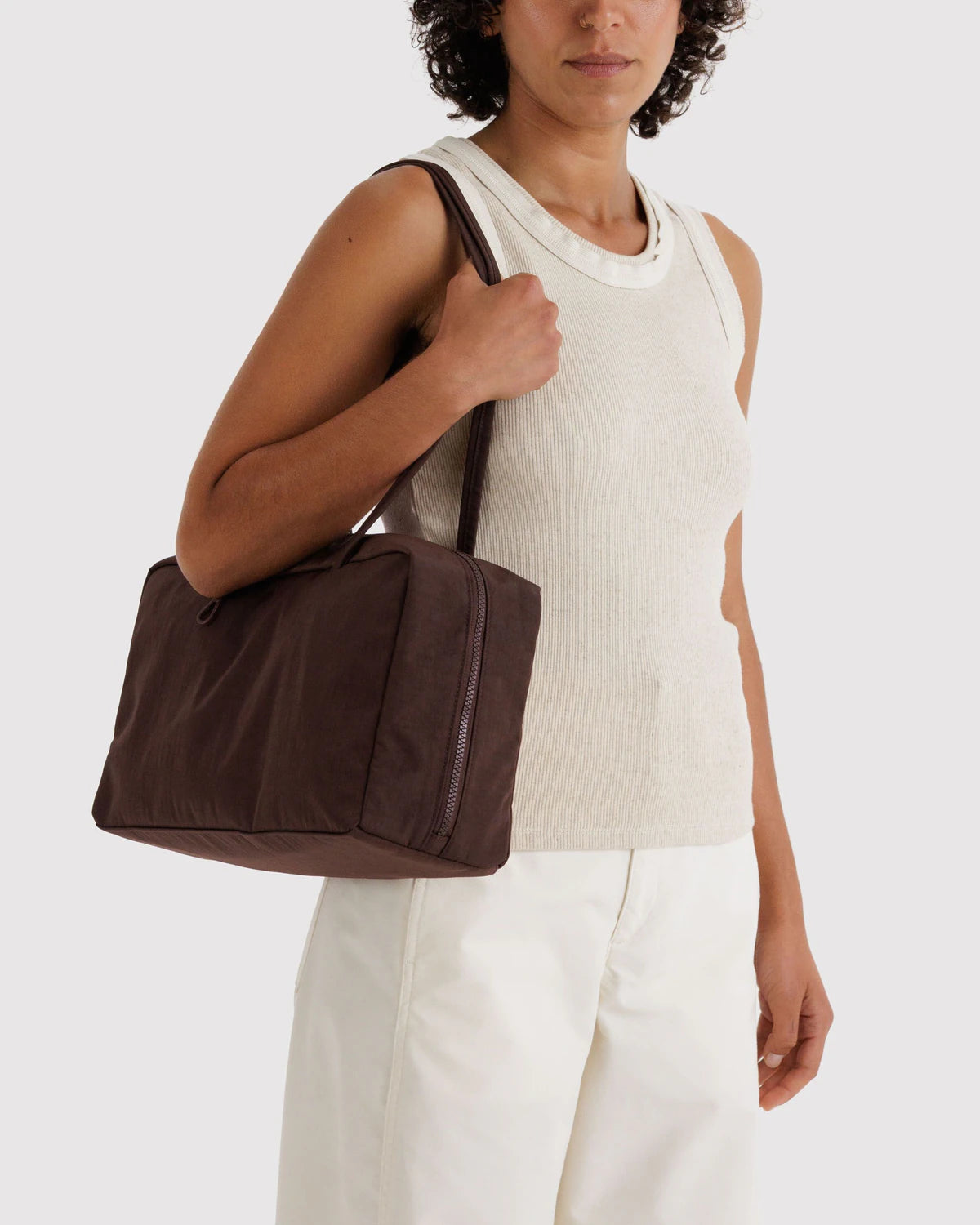 Baggu Medium Bowler Bag - Coffee