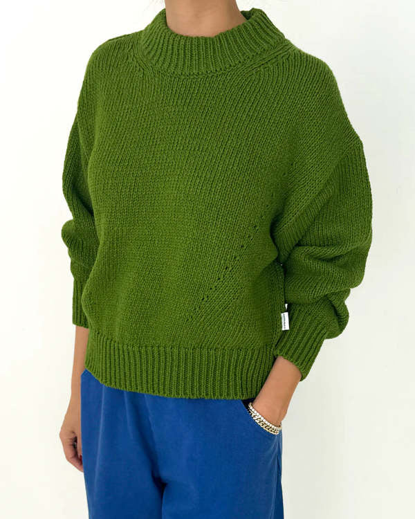 Le Bon Shoppe Zoe Cotton Sweater - Avocado