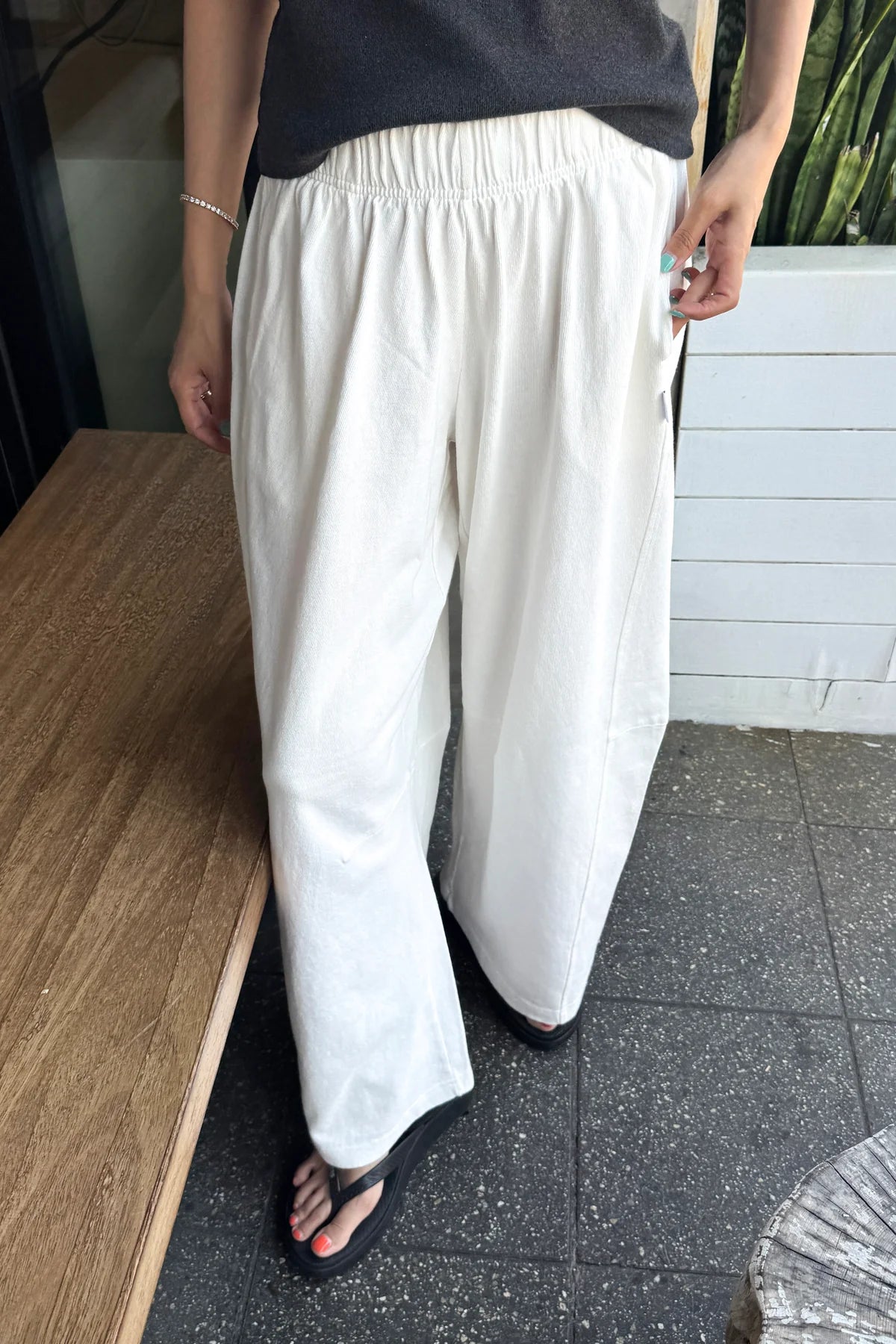 Le Bon Shoppe Bare Pants - True White