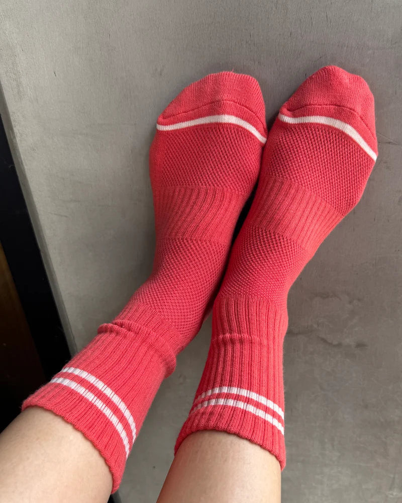 Le Bon Shoppe Boyfriend Sock - Coral