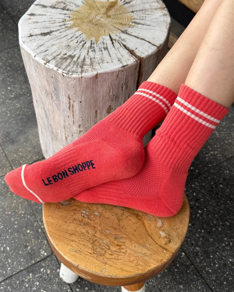 Le Bon Shoppe Boyfriend Sock - Coral