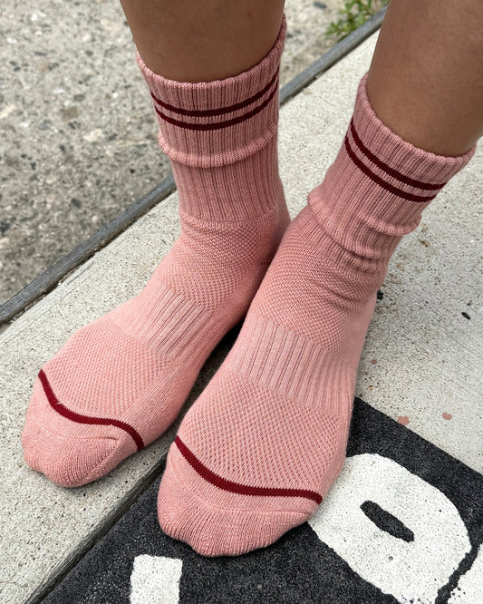 Le Bon Shoppe Boyfriend Sock - Vintage Pink