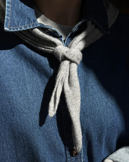 Le Bon Shoppe Cashmere Bandana - Heather Grey