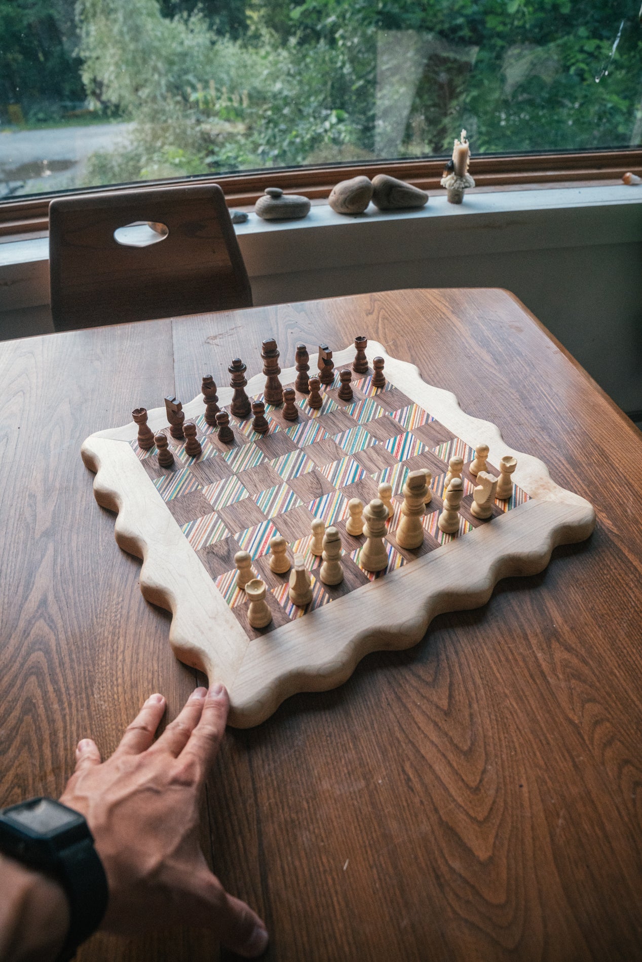 Szeto Wavy Edged Chessboard