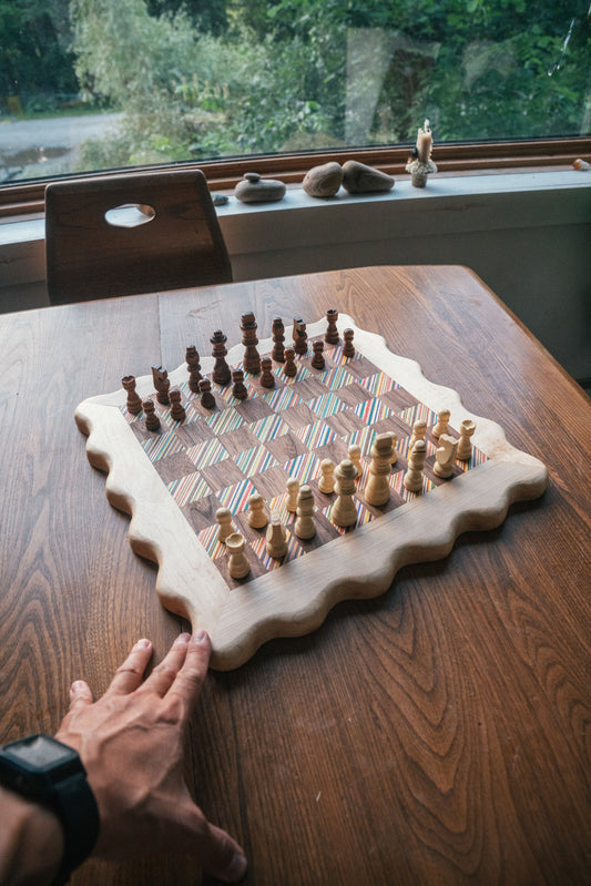 Szeto Wavy Edged Chessboard