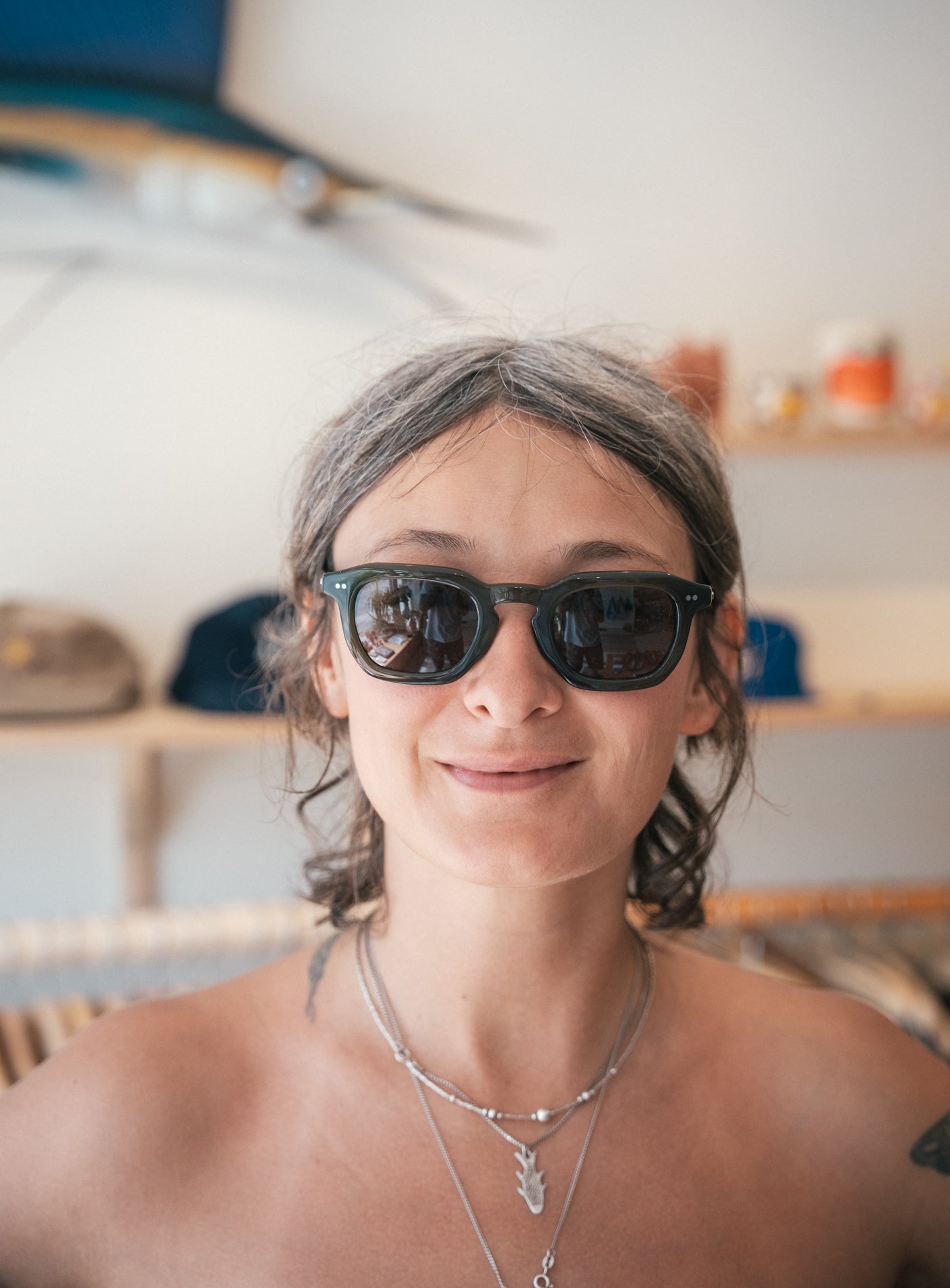 Crap Eyewear - The No Wave - Seaweed Bio / Polarized Smoke