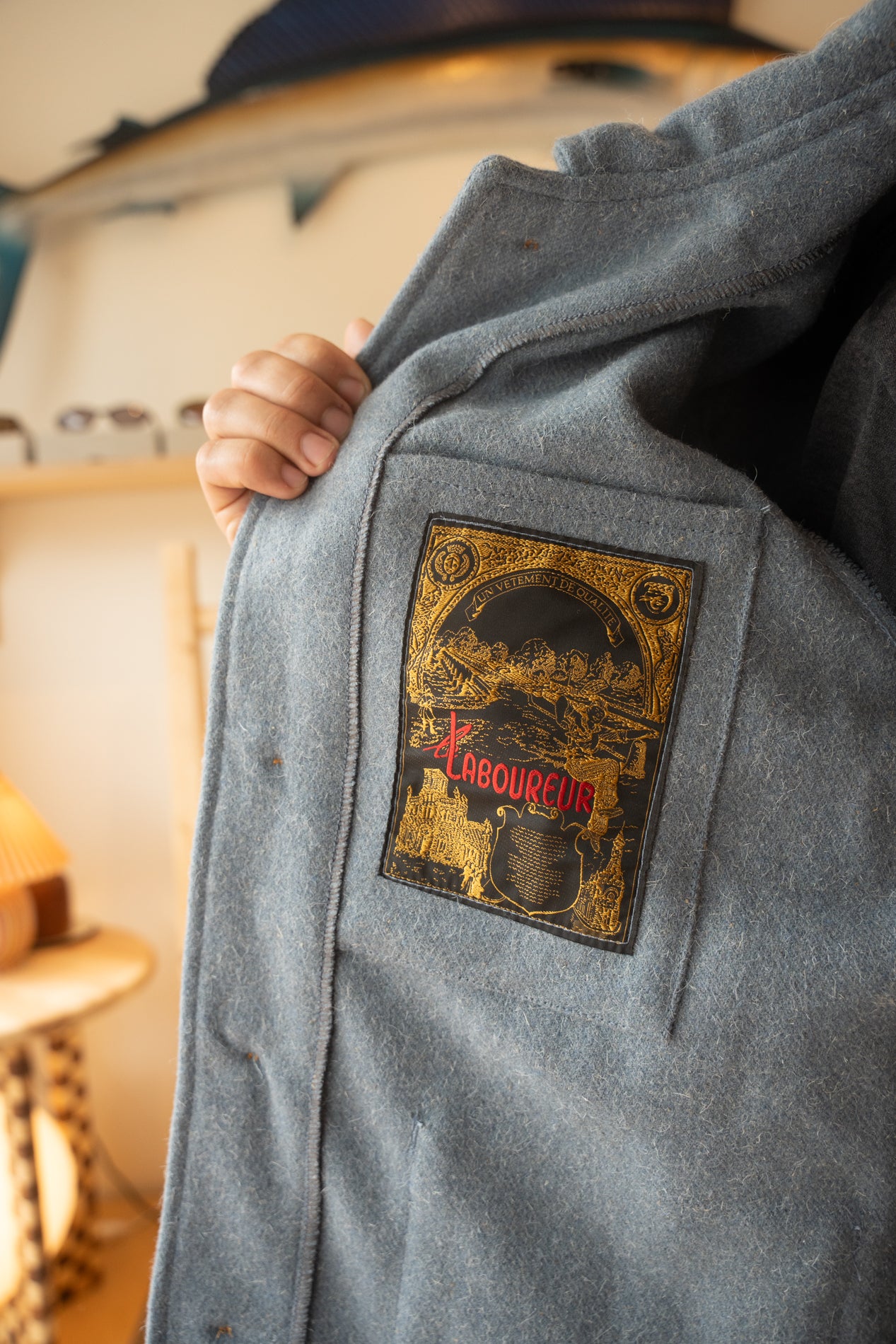 Le Laboureur - Blue Horizon Wool Chore Coat