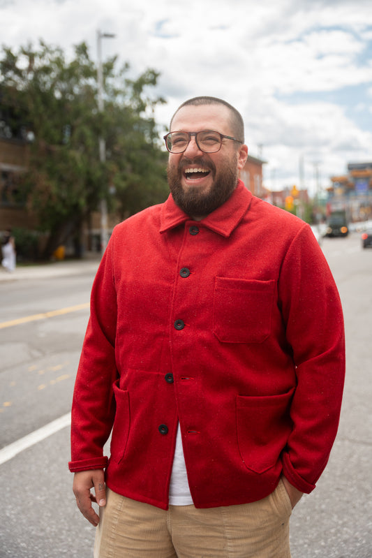 Le Laboureur - Red Wool Chore Coat