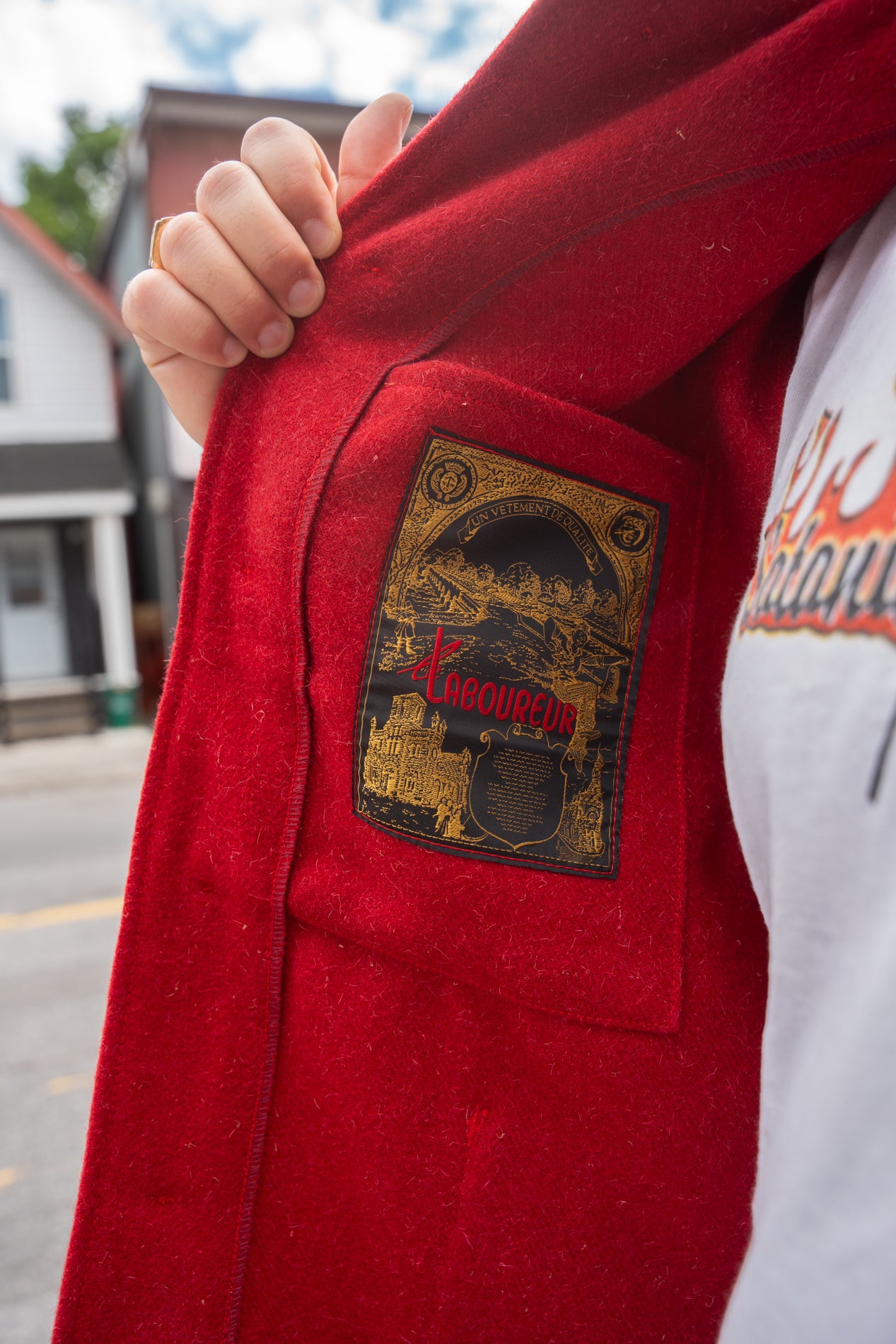 Le Laboureur - Red Wool Chore Coat