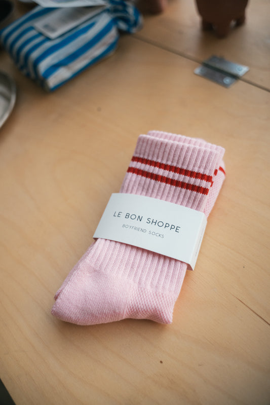Le Bon Shoppe Boyfriend Sock - Armour Pink