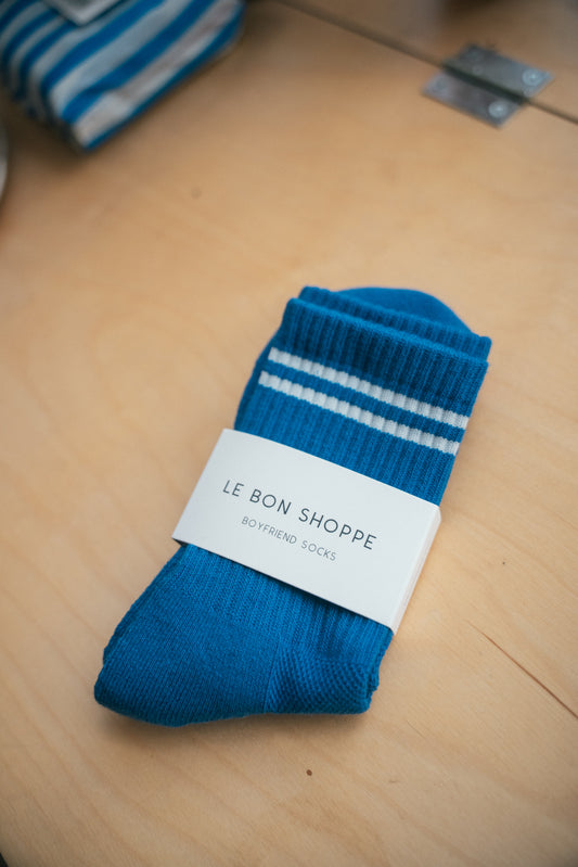 Le Bon Shoppe Boyfriend Sock - Cobalt