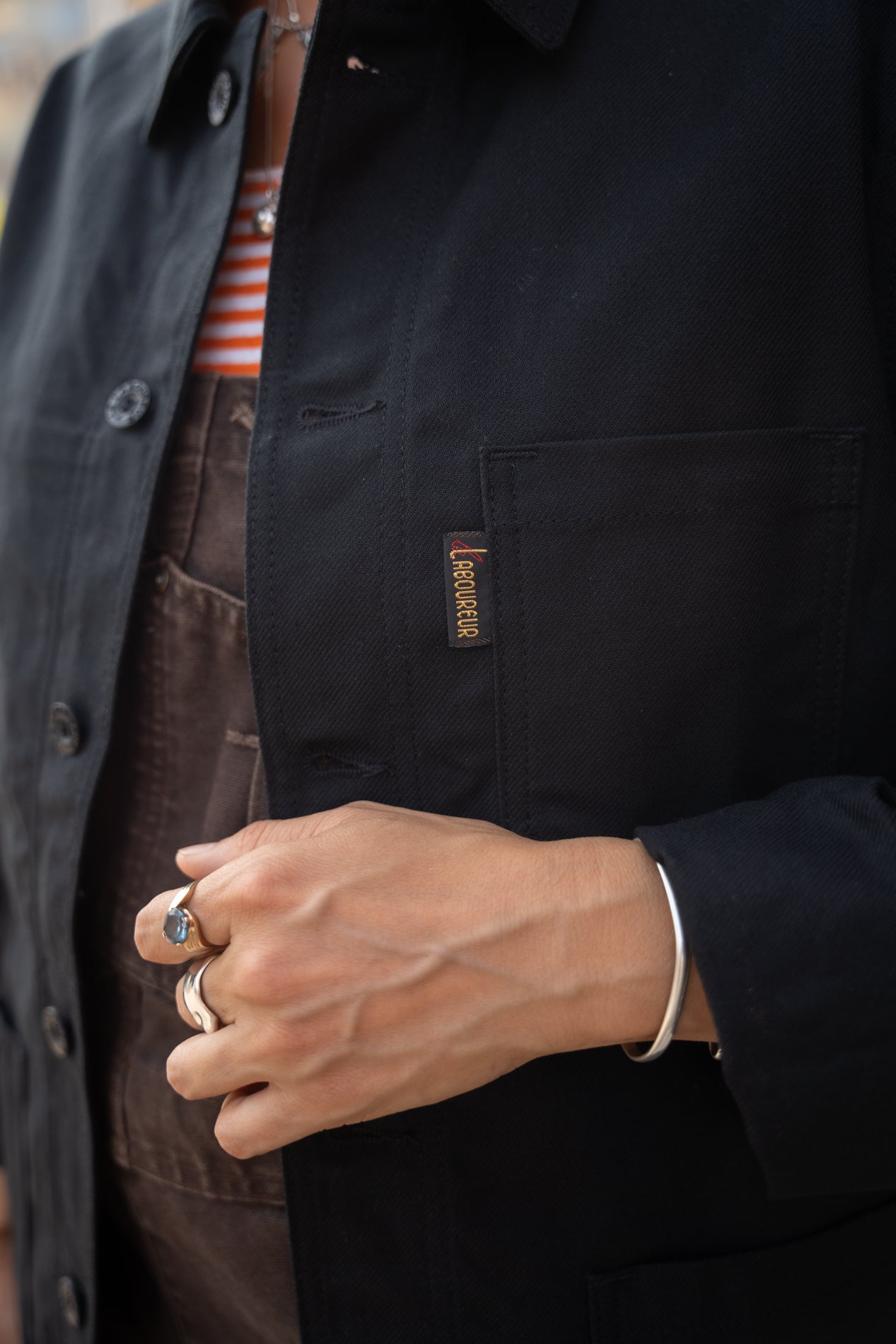 Le Laboureur - Black - French Chore Coat