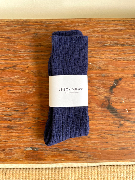 Le Bon Shoppe Cottage Socks - Navy