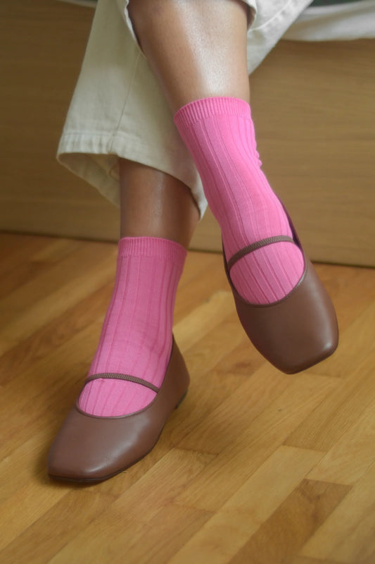 Le Bon Shoppe Her Sock - Bright Pink