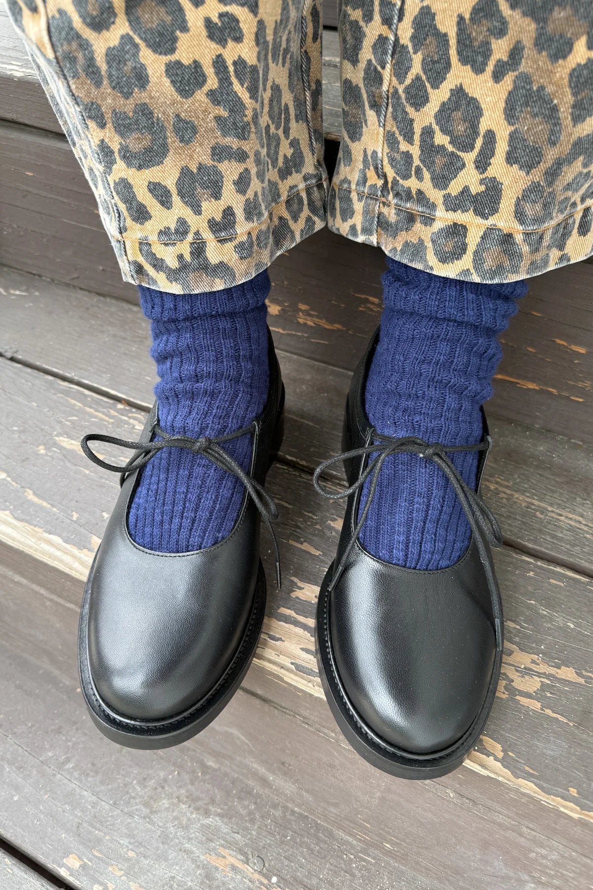 Le Bon Shoppe Cottage Socks - Navy