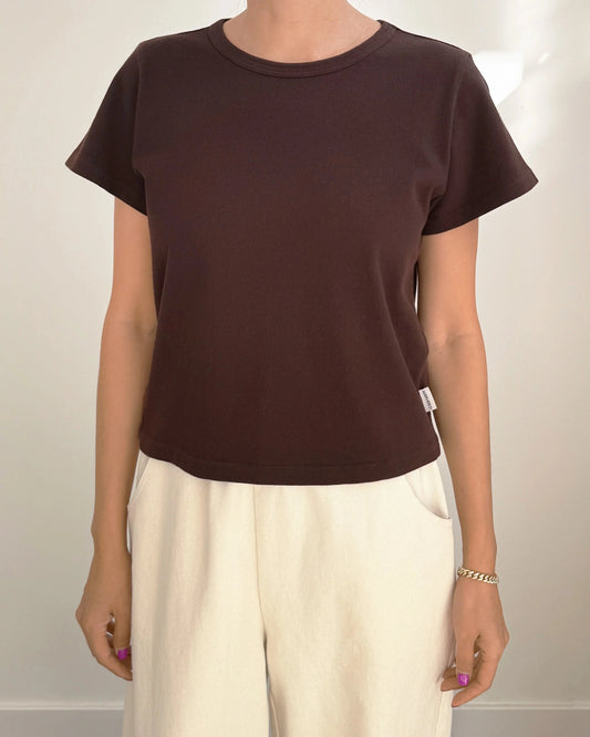Le Bon Shoppe Little Boy Tee - Dark Cocoa