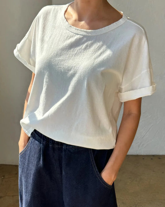 Le Bon Shoppe Vintage Fille Tee - Clean White