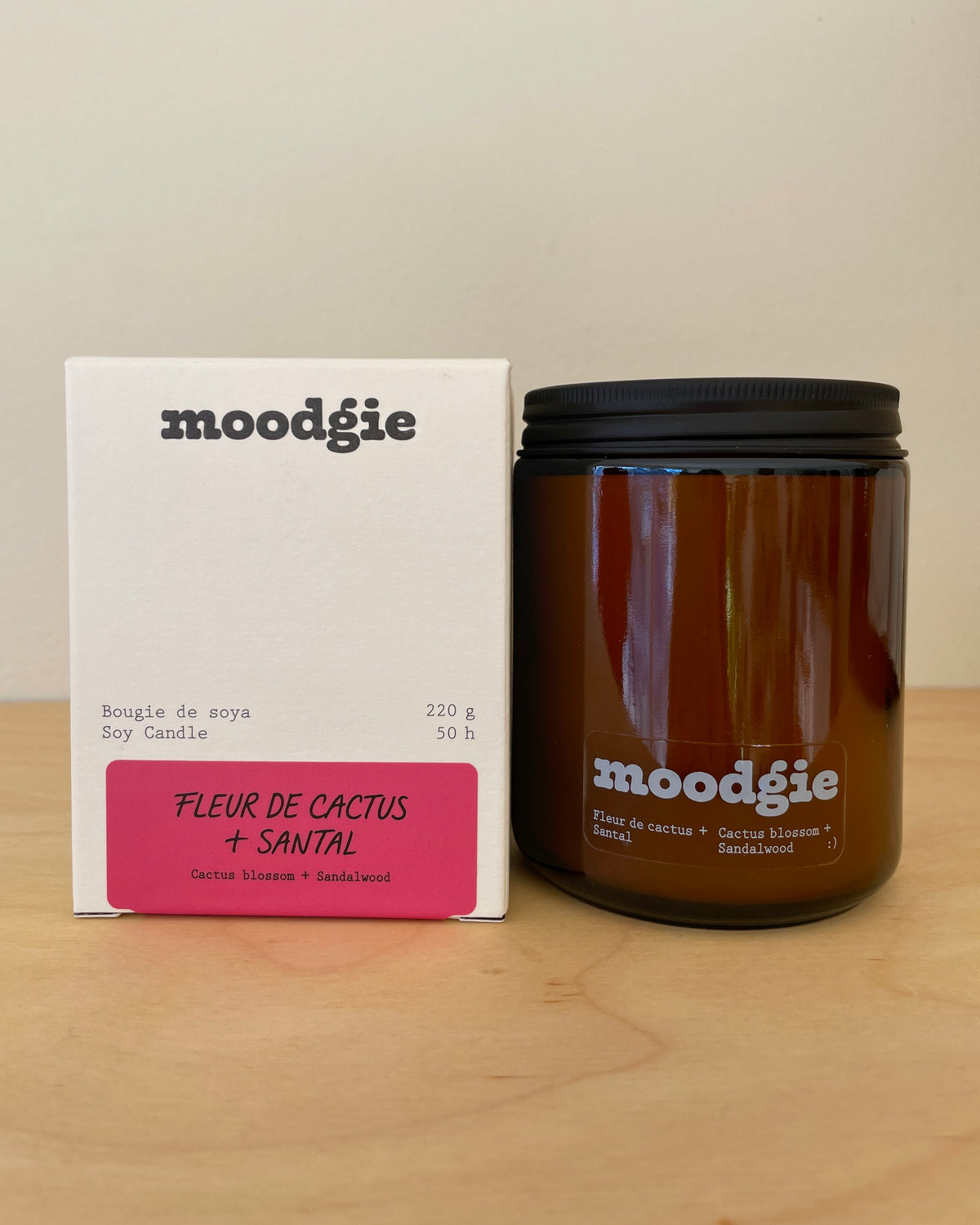 Moodgie Soy Candle - Cactus blossom + Sandalwood