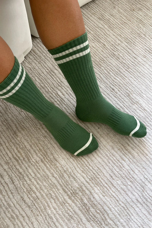 Le Bon Shoppe Extended Boyfriend Socks - Moss