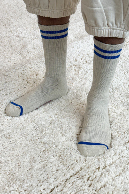 Le Bon Shoppe Extended Boyfriend Socks - Ice