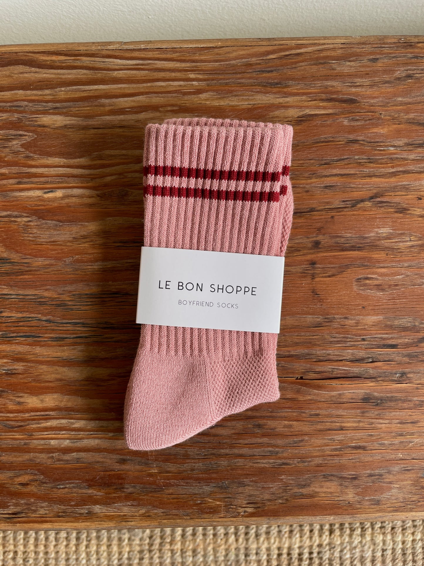 Le Bon Shoppe Boyfriend Sock - Vintage Pink