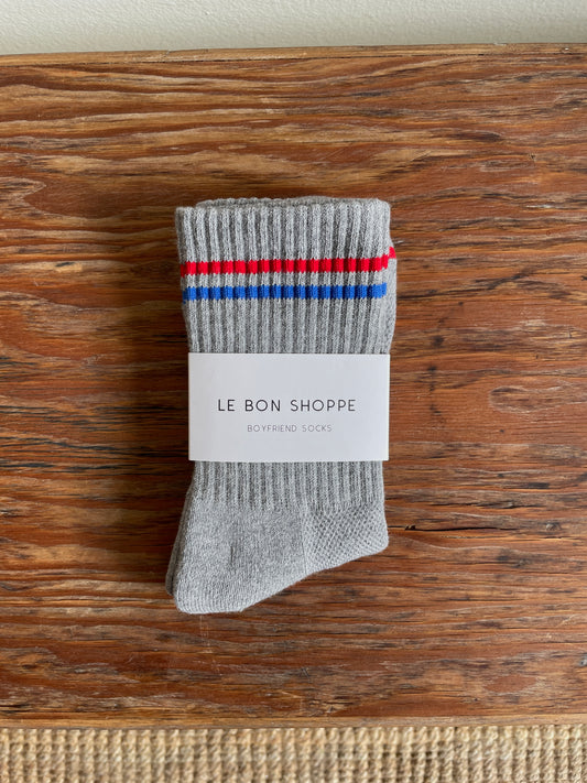 Le Bon Shoppe Boyfriend Sock - True Grey