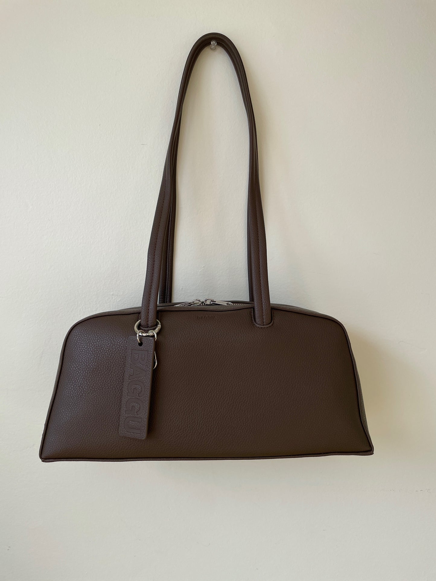 Baggu Recycled Leather Bowler Bag