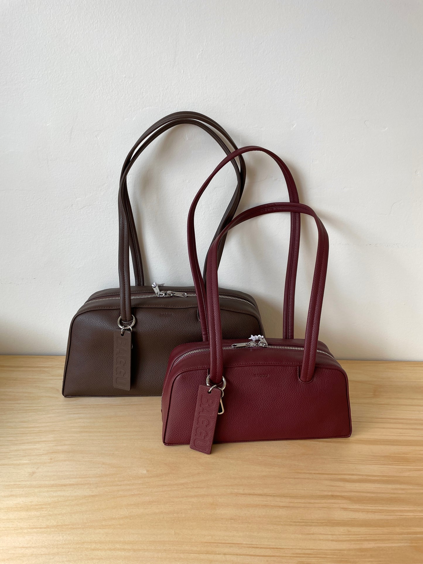 Baggu Recycled Leather Bowler Bag