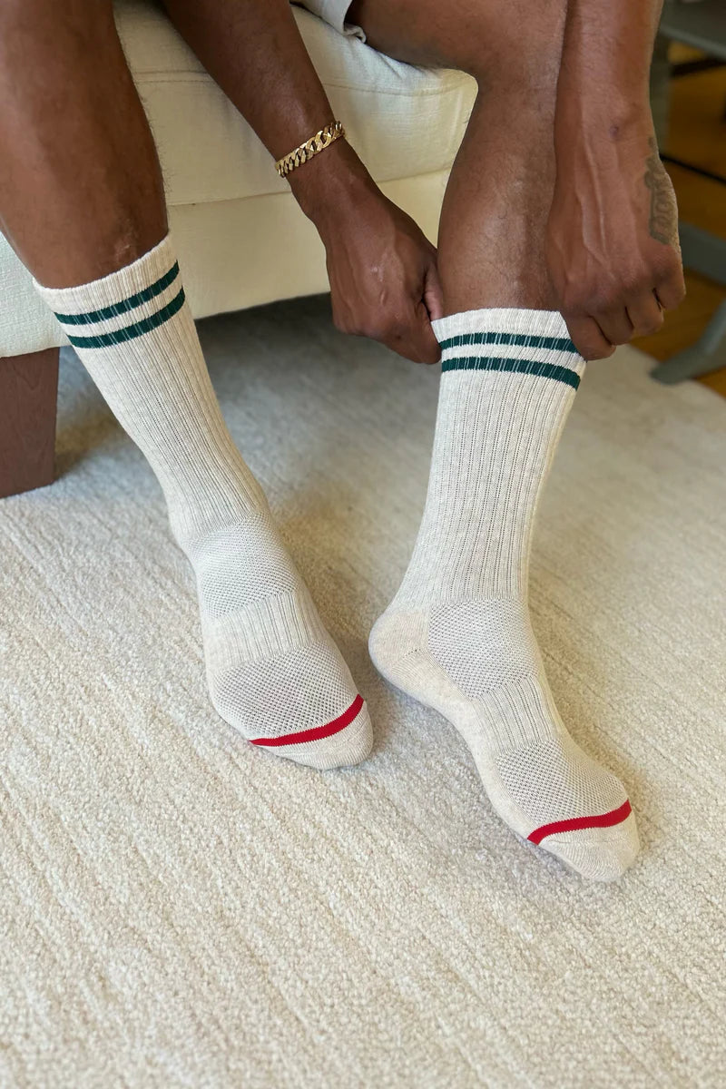 Le Bon Shoppe Extended Boyfriend Socks - Oatmeal