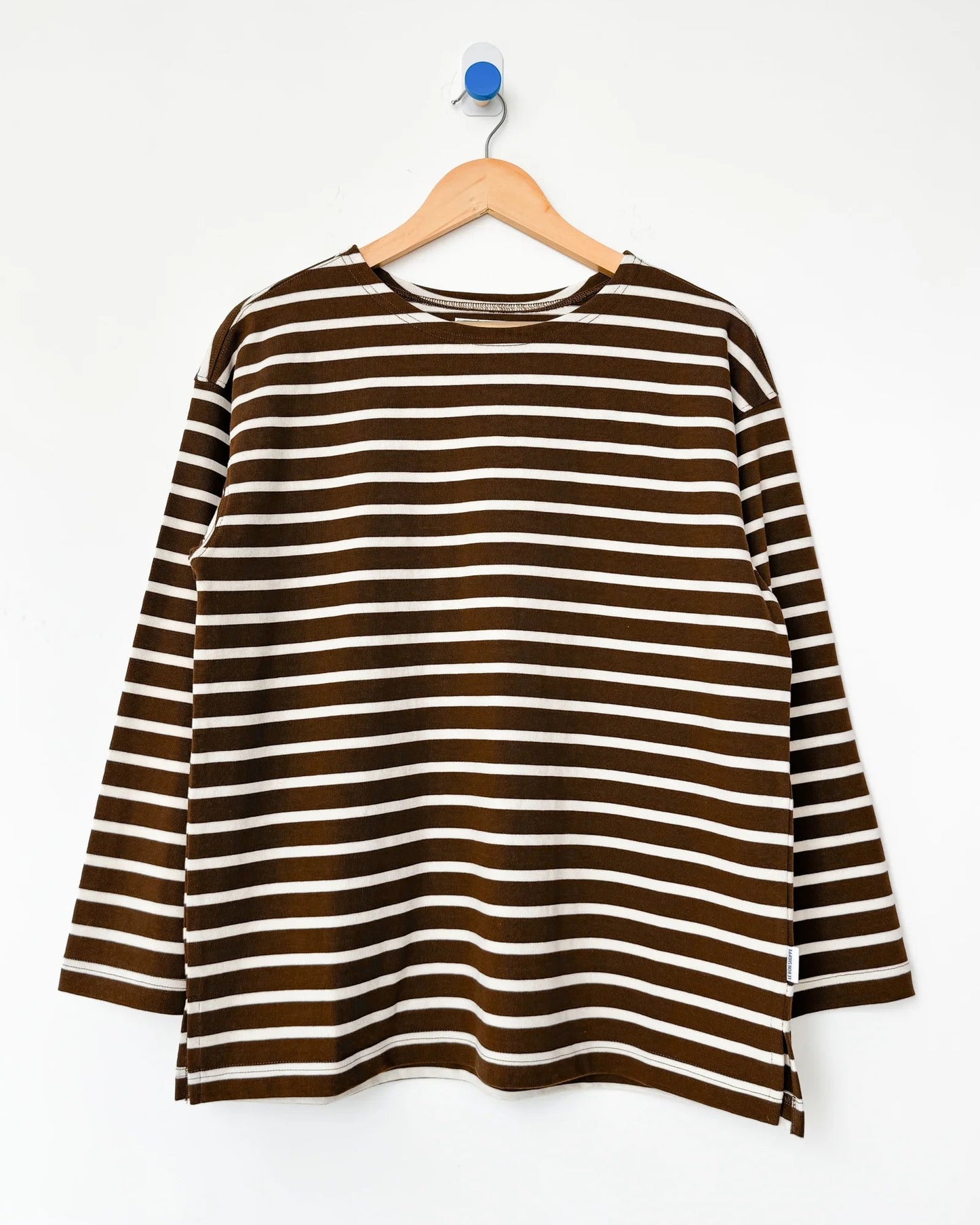 Le Bon Shoppe Marseille Top - White Stripe on Coffee