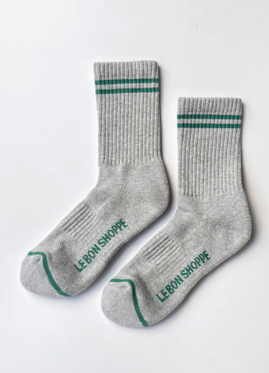 Le Bon Shoppe Boyfriend Sock - Light Grey