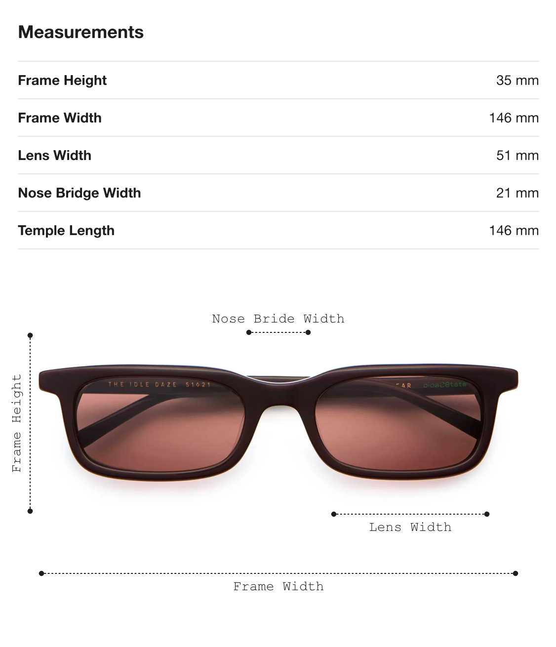 Crap Eyewear - The Idle Daze - Mahogany Bio / Mauve