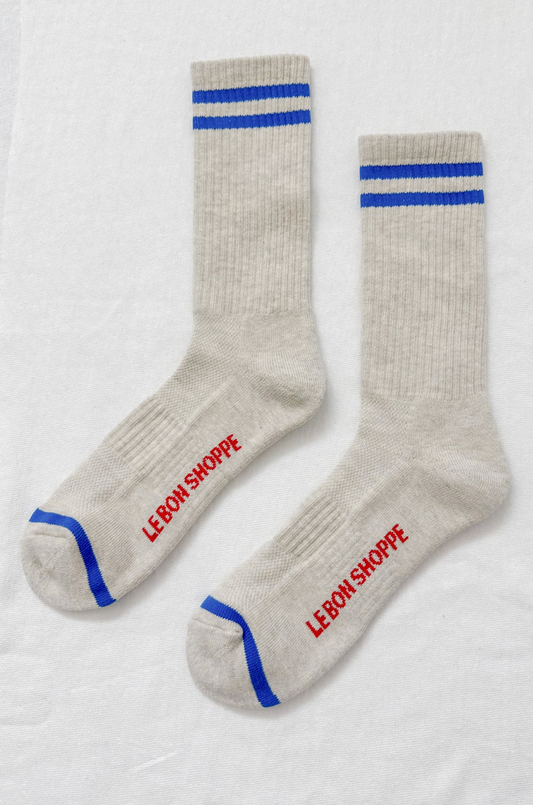 Le Bon Shoppe Extended Boyfriend Socks - Ice