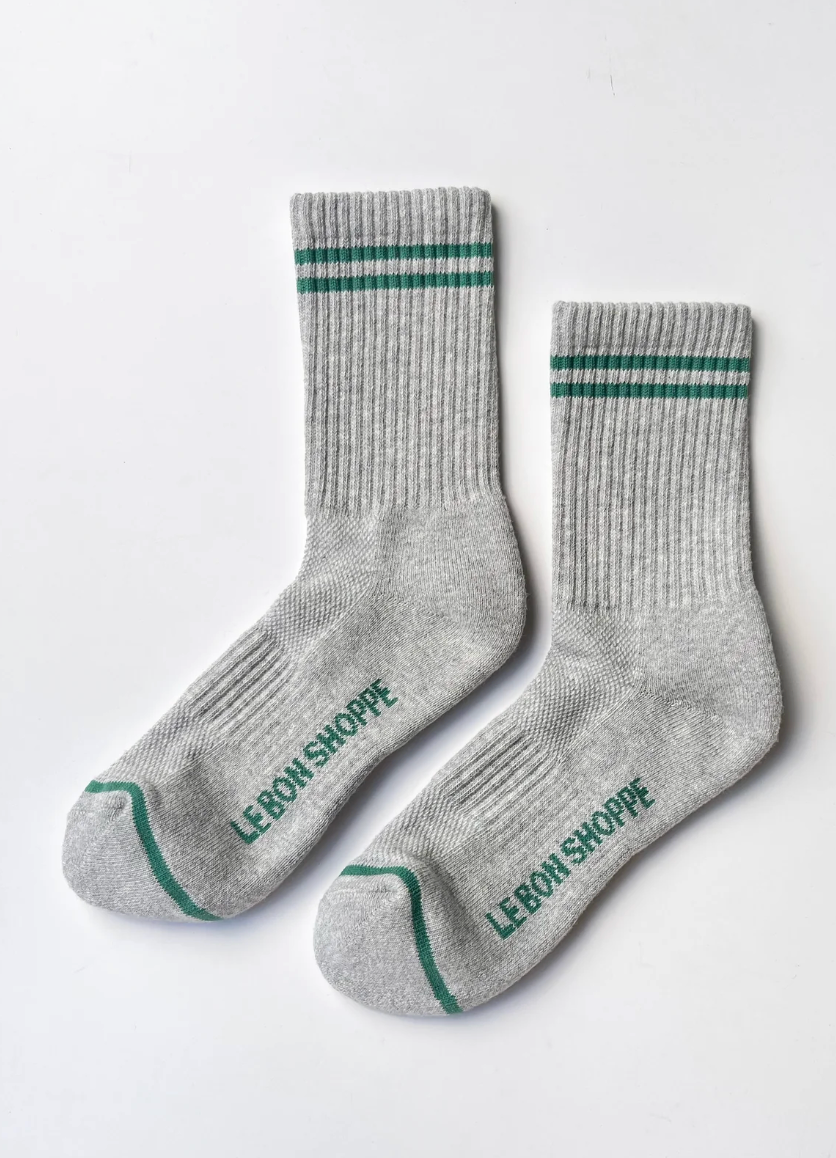 Le Bon Shoppe Boyfriend Sock - Light Grey