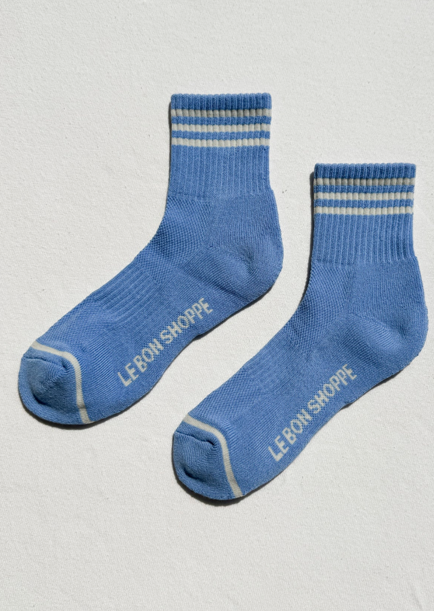 Le Bon Shoppe Girlfriend Socks - Parisian Blue