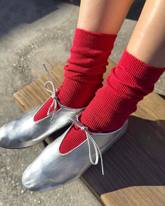 Le Bon Shoppe Trouser Sock - Tuscan Red