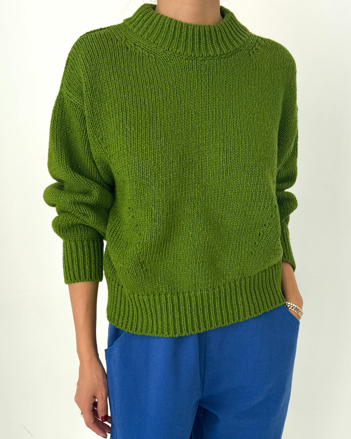 Le Bon Shoppe Zoe Cotton Sweater - Avocado