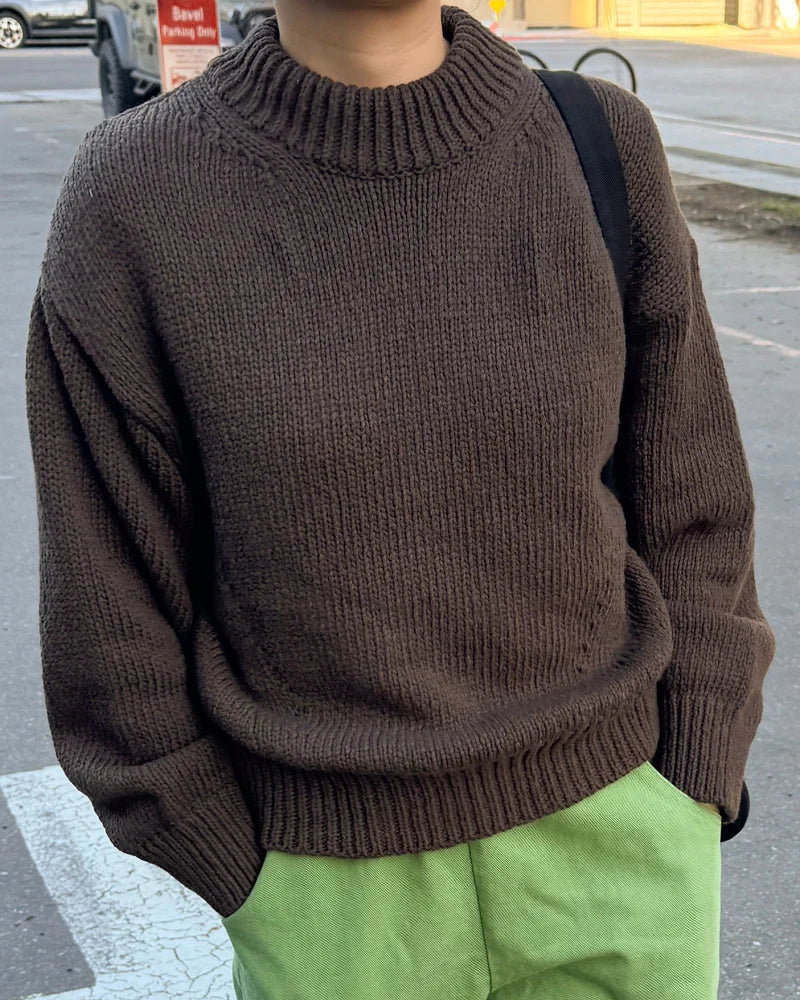 Le Bon Shoppe Zoe Cotton Sweater - Brown