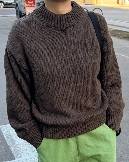 Le Bon Shoppe Zoe Cotton Sweater - Brown