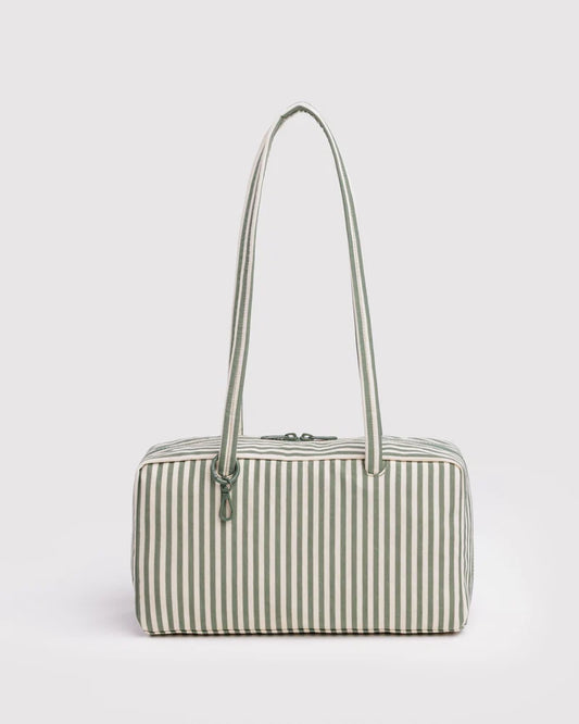 Baggu Nylon Bowler Bag - Sage Stripe